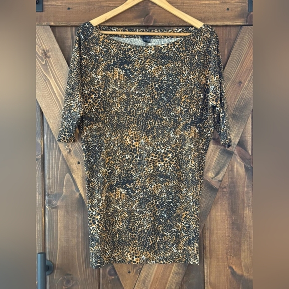 Vintage Y2K French Connection Animal Print Blouse - Picture 1 of 8